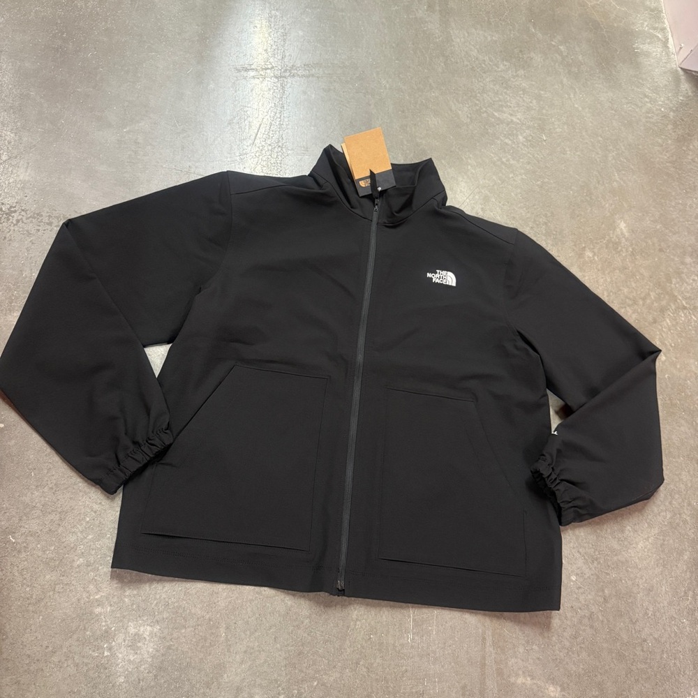 the north face women's willow stretch jacket in black